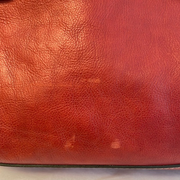 Reduced—CHLOE vintage Edith Dome Bowler red calfskin leather satchel tote, VGC - Picture 14 of 16